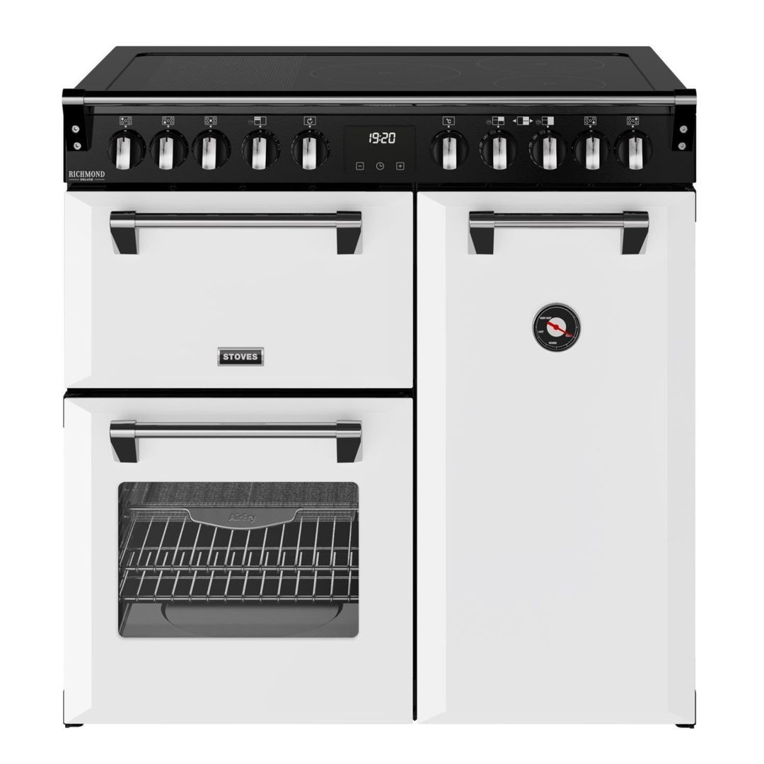 Stoves ST DX RCA RICH 90EI RTY IWH 12010 Richmond DX 90cm Induction Range Cooker - ICE WHITE - Image 1