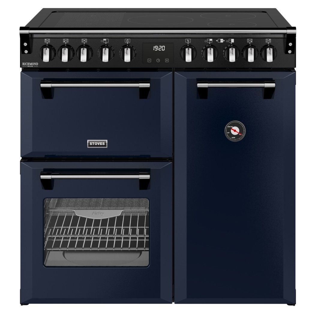 Stoves Richmond DX 90cm Electric Induction Range Cooker - Blue - Image 1