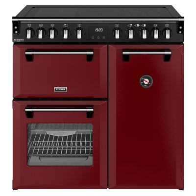 Stoves Richmond DX 90cm Electric Induction Range Cooker - Red