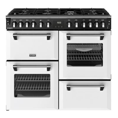 Stoves ST DX RCA RICH 100DF IWH 12016 Richmond DX 100cm Dual Fuel Range Cooker - ICE WHITE