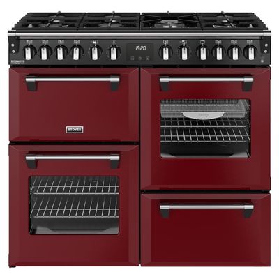 Stoves Richmond DX 100cm Dual Fuel Range Cooker - Red