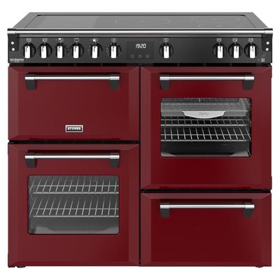 Stoves Richmond DX 100cm Electric Induction Range Cooker - Garnet Red