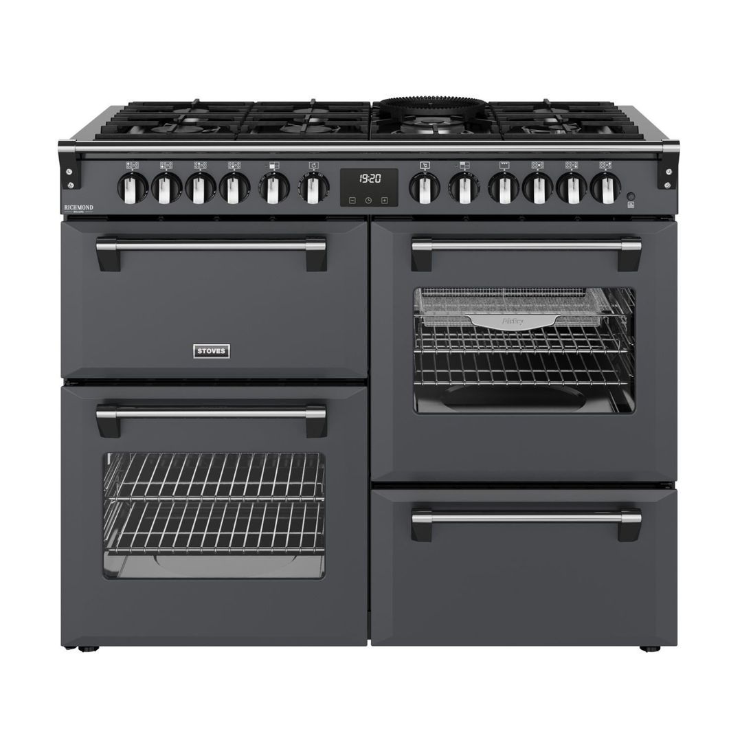 Stoves ST DX RCA RICH 110DF AGR 12027 Richmond DX 110cm Dual Fuel Range Cooker - ANTHRACITE - Image 1