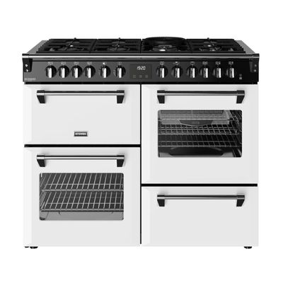 Stoves ST DX RCA RICH 110DF IWH 12028 Richmond DX 110cm Dual Fuel Range Cooker - ICE WHITE