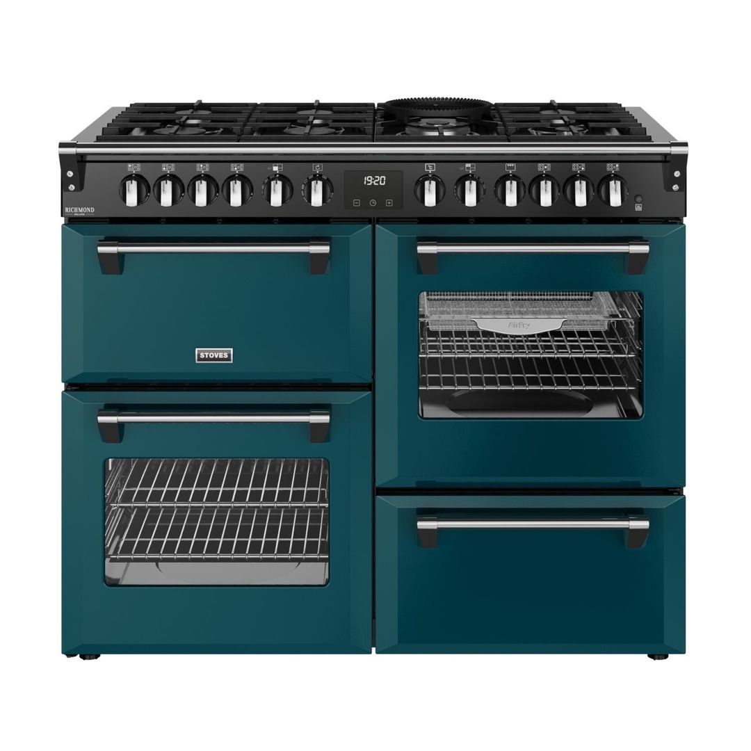 Stoves ST DX RCA RICH 110DF DMA 12031 Richmond DX 110cm Dual Fuel Range Cooker - DEEP MARINE - Image 1