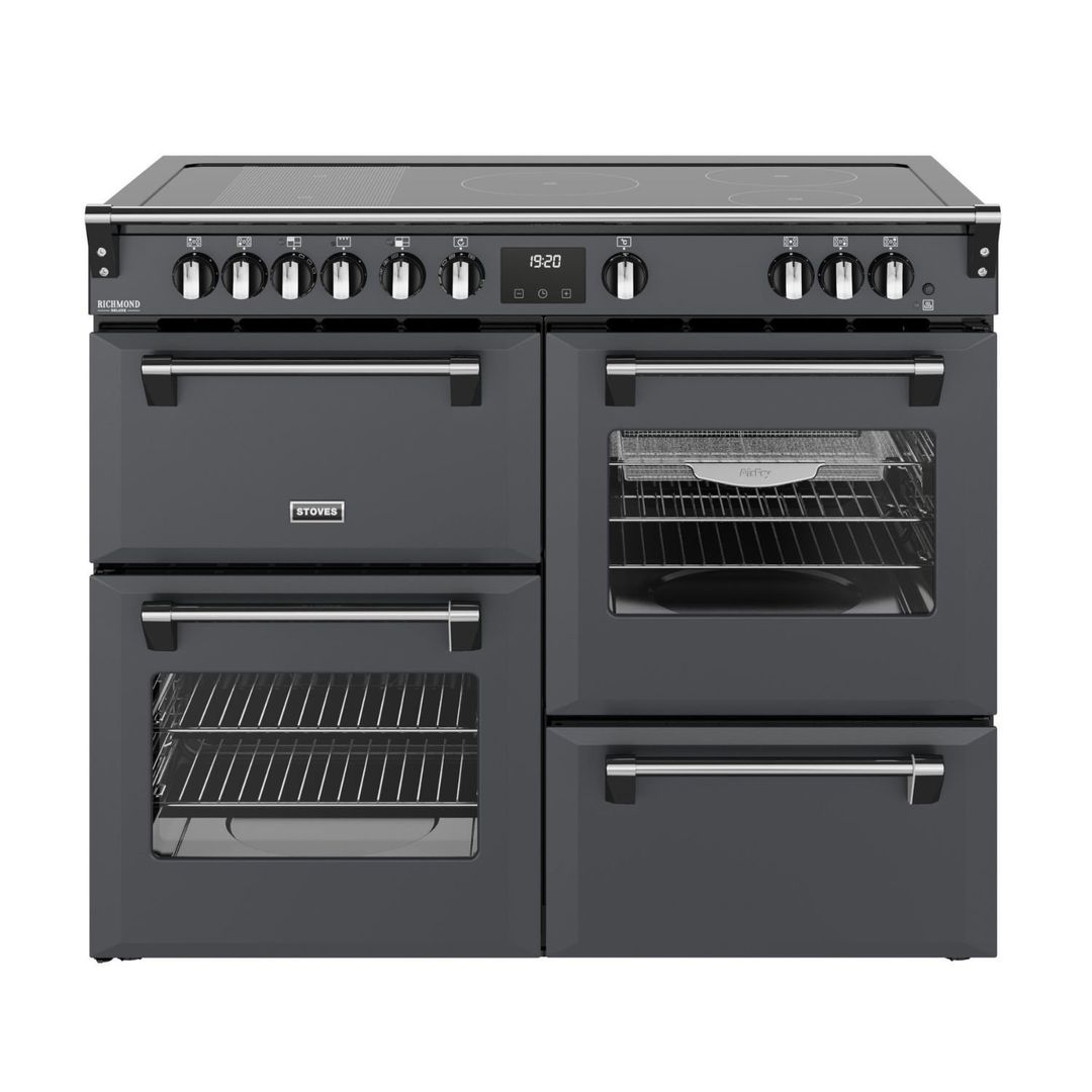 Stoves Richmond DX 110cm Electric Induction Range Cooker - Anthracite Grey - Image 1