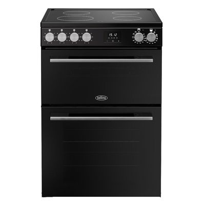 Belling Vision 60cm Electric Cooker with Ceramic Hob - Black / Silver
