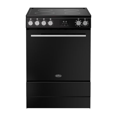 Belling BEL FSA VISION SGL 60EI BSS 60cm Freestanding Single Cavity Induction Cooker 12054 - BLACK