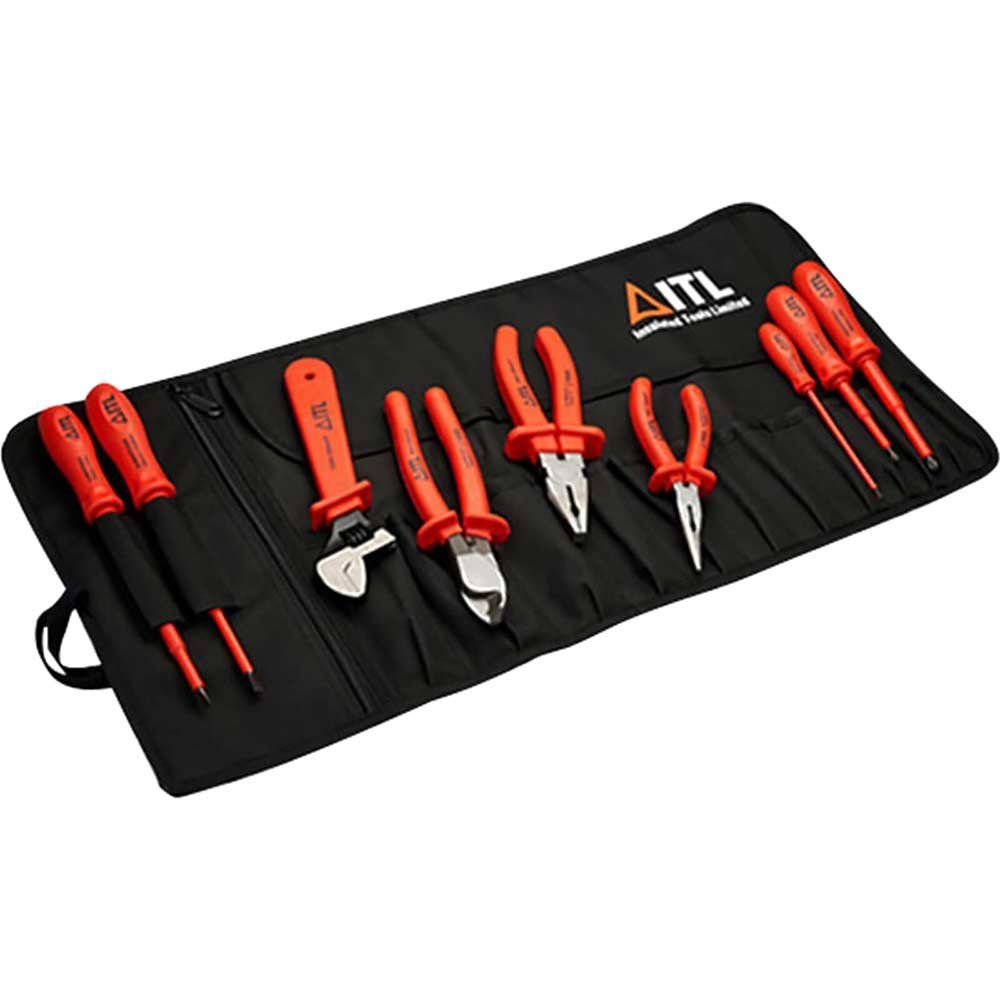 ITL 9 Piece Electricians Insulated General Purpose Tool Kit in Roll - Image 1