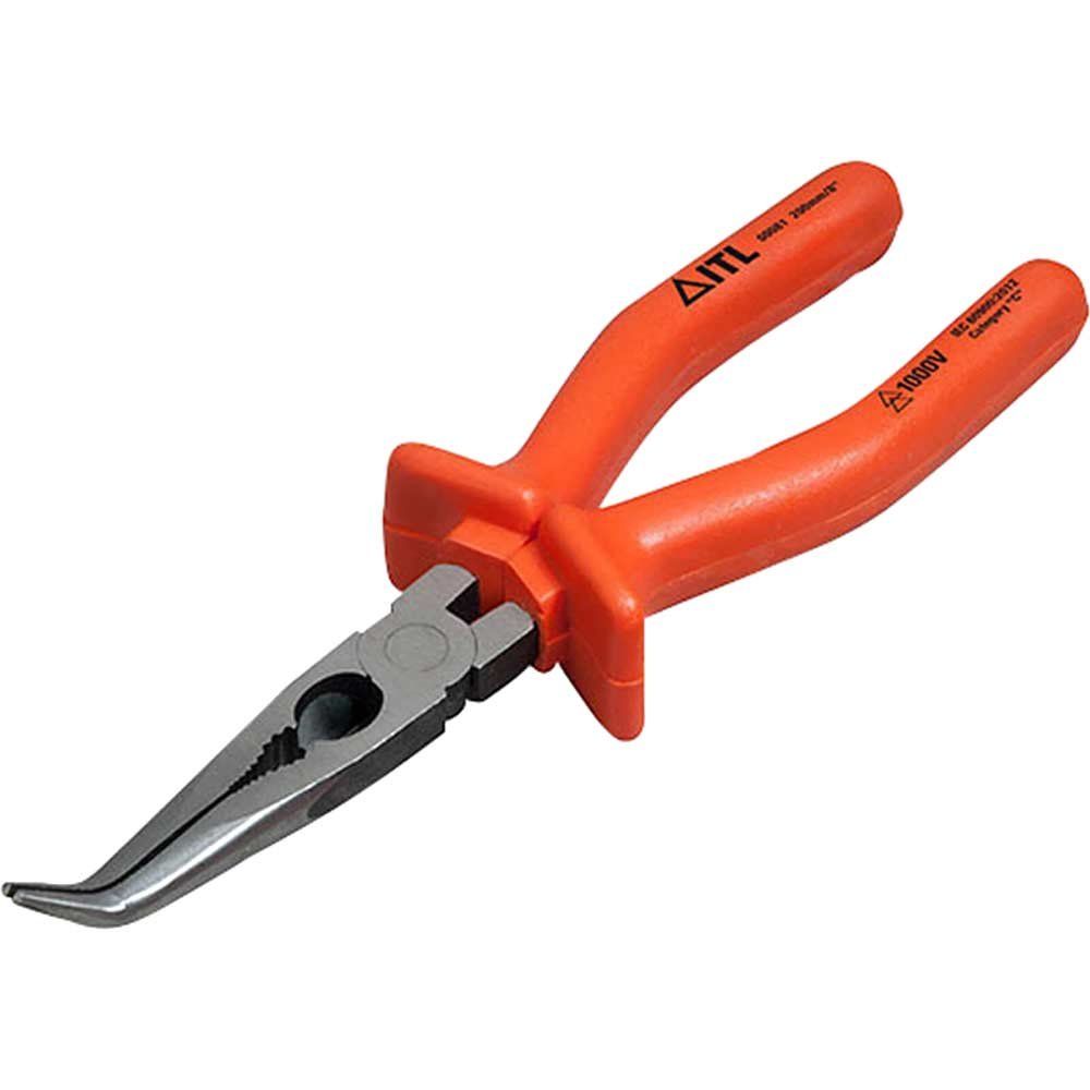 ITL Insulated Bent Nose Pliers 200mm - Image 1