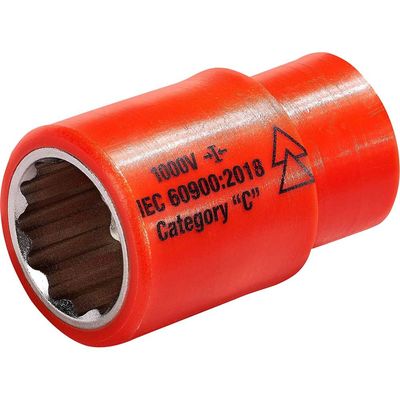 ITL 3/8" Drive Insulated Bi Hexagon Socket 3/8" 19mm