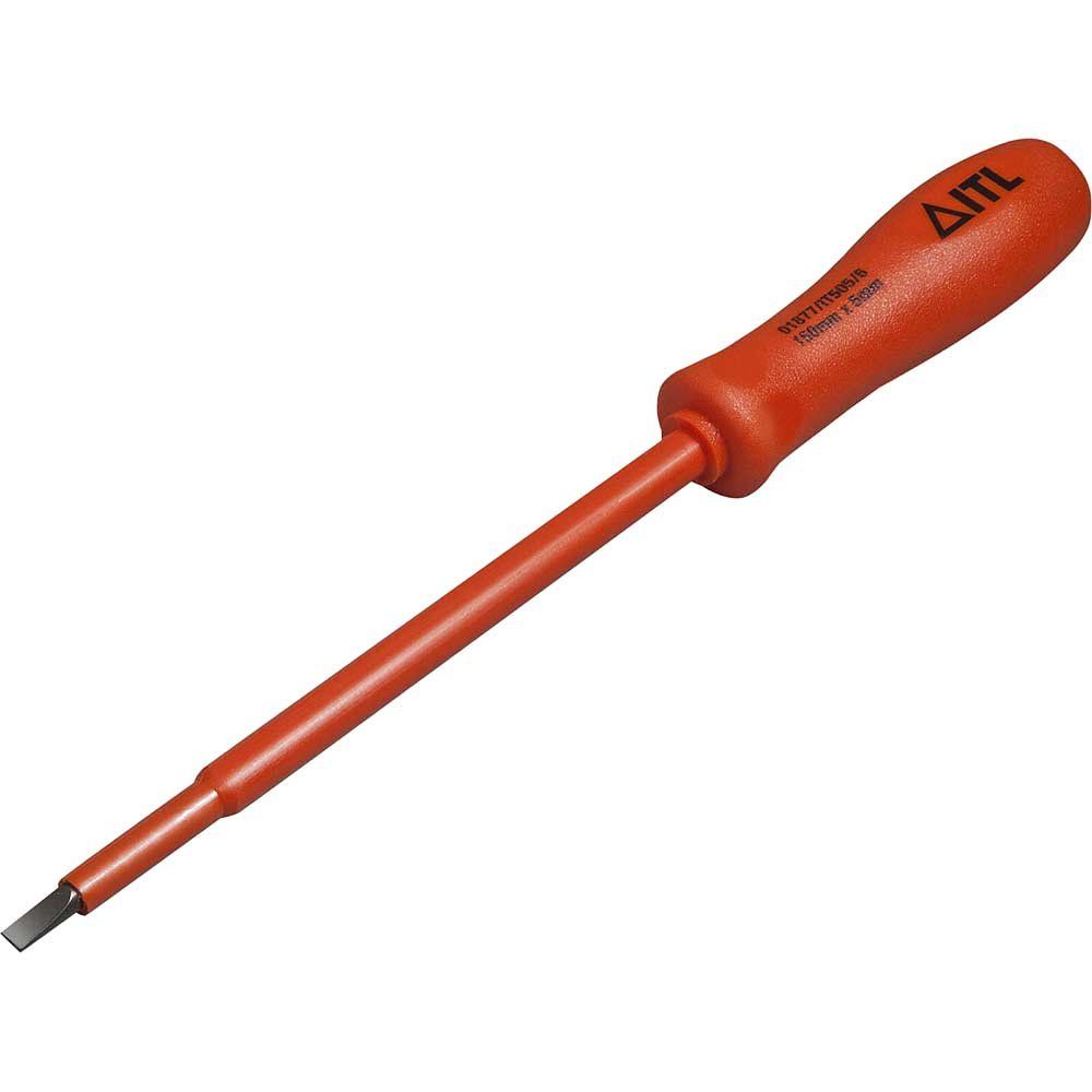 ITL Insulated Slim Slotted Screwdriver 8mm 150mm - Image 1