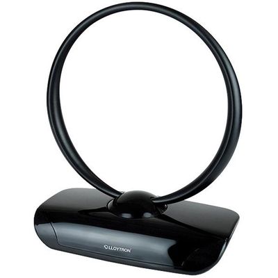 50dB Active Indoor Loop TV Antenna - Black
