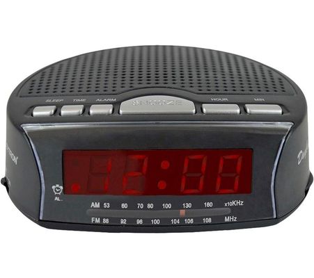Lloytron 'Daybreak' Alarm Clock Radio - Black - Black