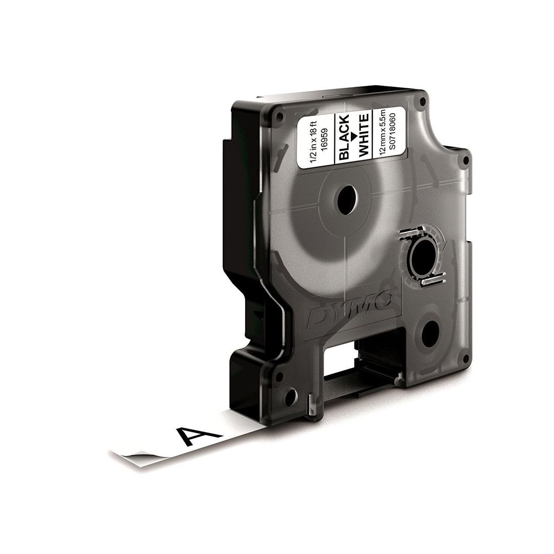 DYMO D1 Durable - Black on White - 12mm - Image 1