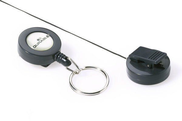 Durable 822258 badge holder accessory Badge reel Charcoal 10 pc(s)
