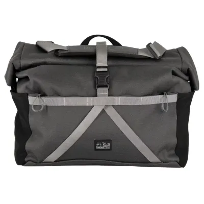Brompton Borough Roll Top Large Pannier Bag Dark Grey