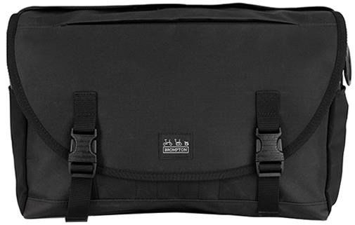 Brompton Metro Messenger Medium Bag with Frame Black - Thumbnail 2