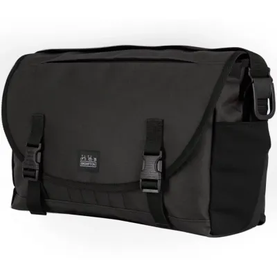 Brompton Metro Messenger Medium Bag with Frame Black