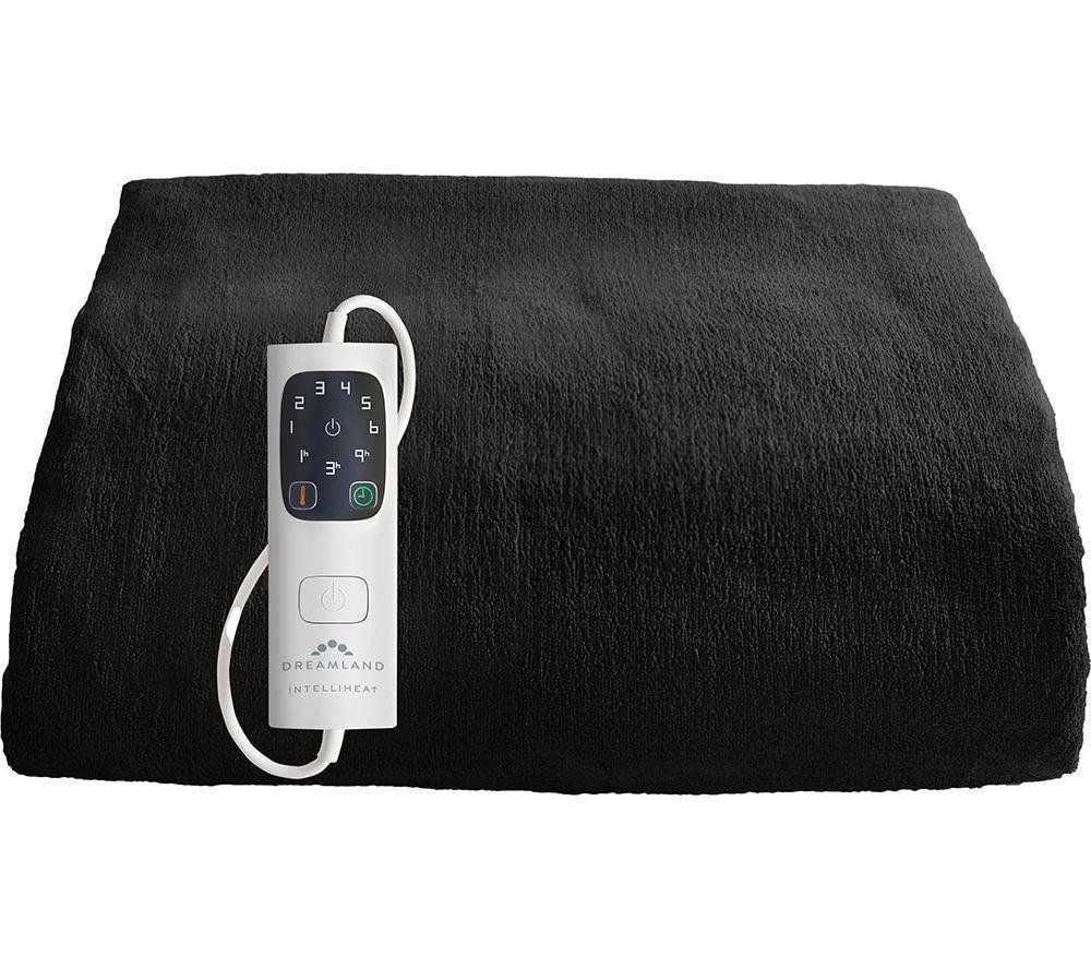DREAMLAND Intel®iheat Velvet Heated Throw - Black, 160 x 120 cm - Image 1