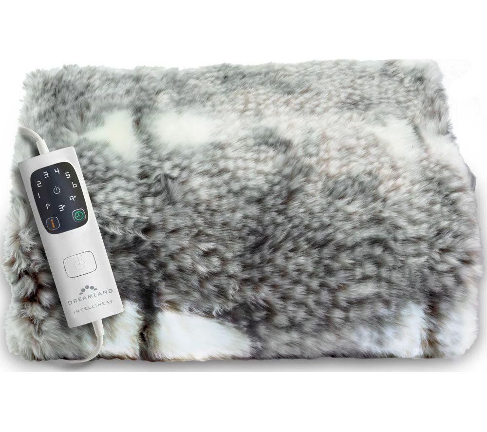 DREAMLAND Hygge Days Faux Fur Heated Throw - Fallow Deer, 160 x 120 cm - Image 1