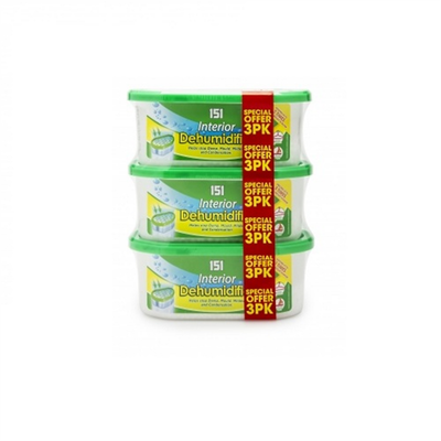 Pack of 3 Interior Dehumidifiers by 151 Products - Multi