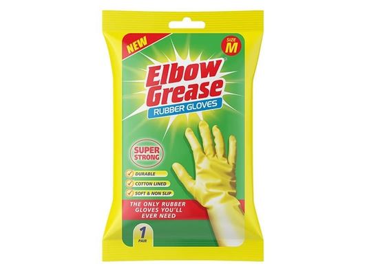 Elbow EG25 Super Strong Rubber Gloves Medium Eg25