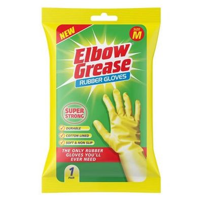 Elbow EG25 Super Strong Rubber Gloves Medium Eg25 - Thumbnail 2