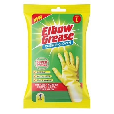 Elbow EG26 Super Strong Rubber Gloves Large Eg26 - Thumbnail 2