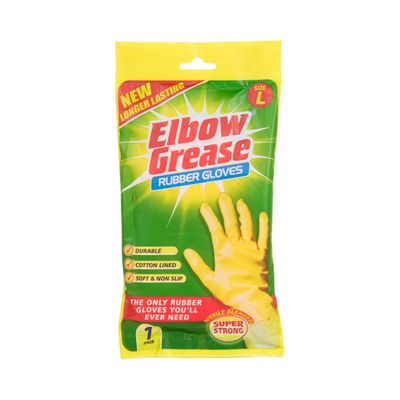 Elbow EG26 Super Strong Rubber Gloves Large Eg26 - Thumbnail 3