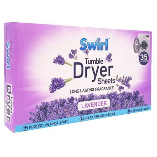 Swirl Tumble Dryer Sheets Lavender 35 Pack - Image 1