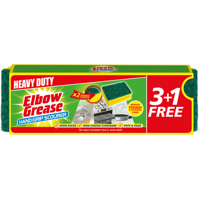 Pack of Four Elbow Grease Handgrip Scourers