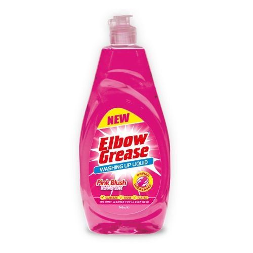 Elbow Grease Washing Up Liquid Pink Blush 600ml - Image 1