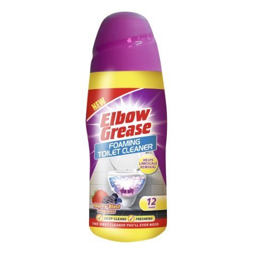 Elbow Grease Foaming Toilet Cleaner Berry Blast 500g 12 Doses - Image 1