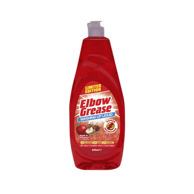 Elbow Grease Apple & Cinnamon Washing Up Liquid 600ml - Red / Apple & Cinnamon - Thumbnail 3