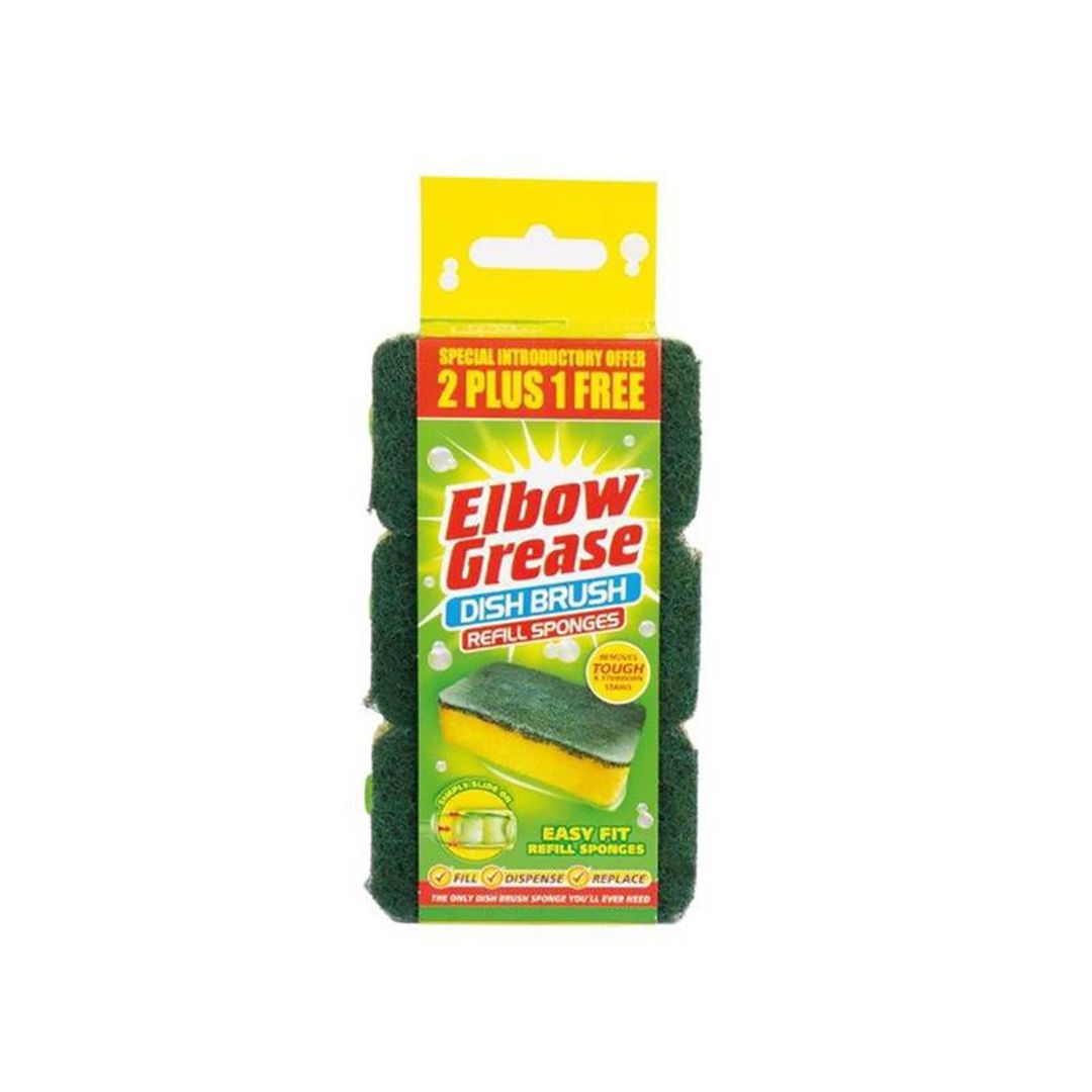 Elbow EG124 Grease Dish Brush Refill X 3 Eg124 - Image 1