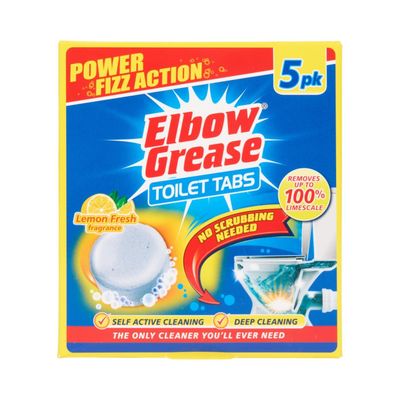 Elbow Grease Toilet Tabs Lemon Fresh 5 x 30g - Thumbnail 2