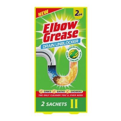 Elbow Grease Drain Unblocker 2 Pack (2x25g)
