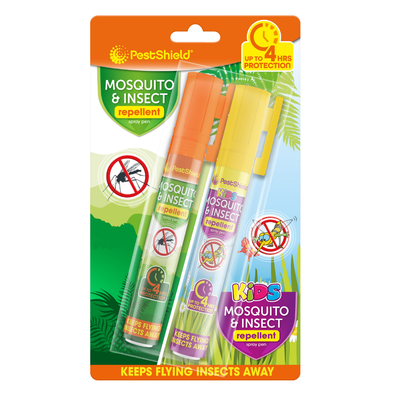 Pack of 2 Mosquito & Insect Repellent Spray Pens - Orange - Thumbnail 2
