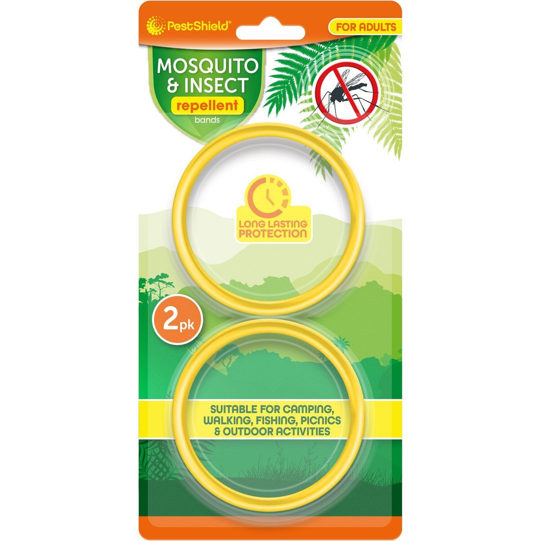 Pack of 2 Mosquito and Insect Repellent Bands - Yellow - Image 1