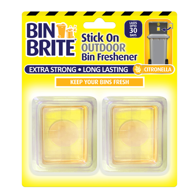 Pack of 2 Bin Brite Stick on Outdoor Bin Freshener Citronella - Yellow - Thumbnail 2