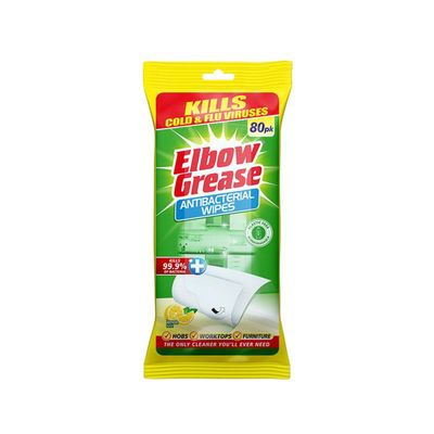 Elbow EG185 Anti-Bacterial Multi-Surface Wipes Lemon X 80 Eg185