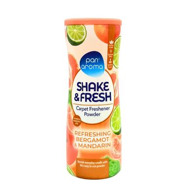 Pan Aroma Shake & Fresh Carpet Freshener Powder Bergamot & Mandarin 500g