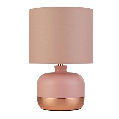 Matt Pink Copper Table Lamp - Pink - Thumbnail 2