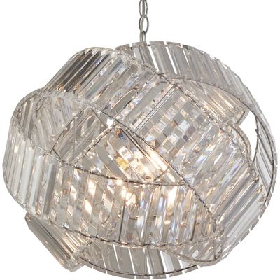 Searchlight Eldoria pendant light, transparent, acrylic, Ø 41 cm, E27 - Thumbnail 2