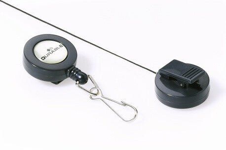 Durable 8221-58 Badge reel Black 10 pc(s)