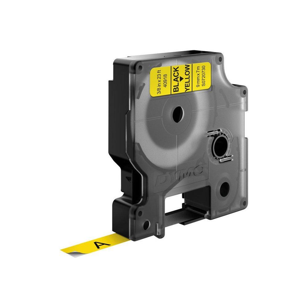 DYMO D1 Standard - Black on Yellow - 9mm - Image 1