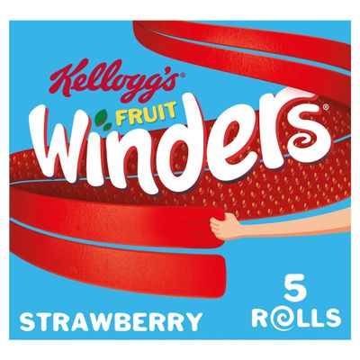 Kellogg's Fruit Winders Strawberry Snack Rolls 5x17g - Thumbnail 2