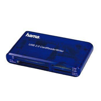 Hama USB CardReaderWriter 35in1 Blue 480 Mbit/s 65 g 84 mm 100 mm 22 mm
