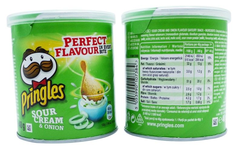 PRINGLES Sour Cream Flavour 40g Tube - 0401084 - Image 1